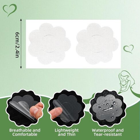 30 Pcs Pregnancy Belly Button Cover Patch 2.16" Reusable Washable Hide Belly Button Cover for Maternity Pregnancy (Flower-shaped,Transparent,White) in Saudi Arabia