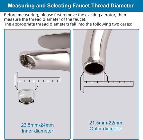 Faucet Adapter Kit Swivel Aerator Adapter to Connect Garden Hose - Multi-Thread Garden Hose Adapter for Male to Male and Female to Male - Chrome Finished in Saudi Arabia