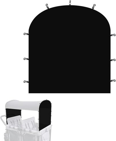 Side Breathable Sunshade Canopy with Clamps,UPF50+ Front and Rear Fence Sun Shields Compatible with Wonderfold Stroller Wagons W2/W4 All Model(1 Pack) in Saudi Arabia