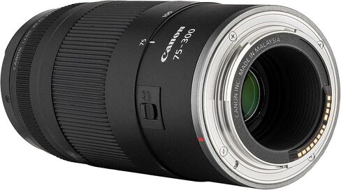 Canon RF 75-300mm F4-5.6 Telephoto Zoom Long-Range Autofcus Lens for EOS R Cameras + 58mm 3 قطعة مرشح Kit + كيس عدسة كبيرة + حزمة كبسه + حزمة مجموعة التنظيف (متجددة) in Saudi Arabia