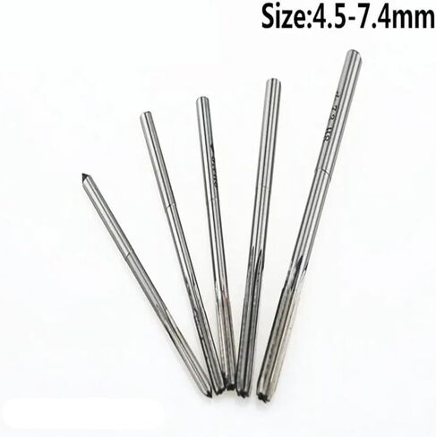 4.5-7.4mm H8 Chucking Cobalt M35 Reamers H8 Machine Reamer High Speed Steel Rotating Tools Straight Shank(5.4mm) in Saudi Arabia