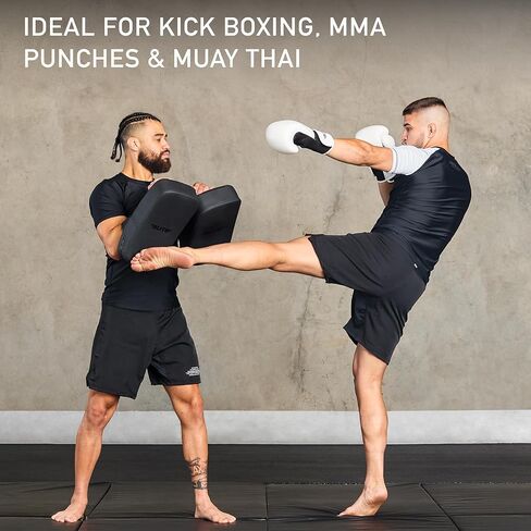 Elite Sports 2 قطعة من وسادات ركلة الملاكمة التايلاندية MMA، TKD للركبة والقدم والكوع هدف الركل زوج وسادة درع للفنون القتالية in Kuwait