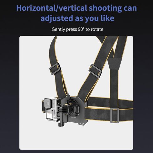 Chest Mount, Magnetic Quick Release Adjustable Chest Mount Harness for Sports Camera & Phone Adjustable Vest Style Chest Strap (TYPE1) in Saudi Arabia