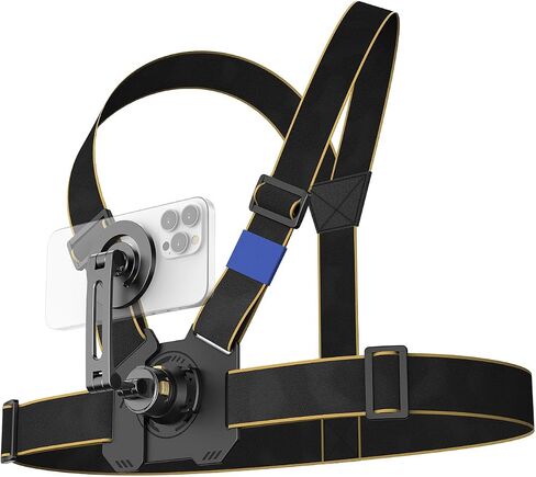 Chest Mount, Magnetic Quick Release Adjustable Chest Mount Harness for Sports Camera & Phone Adjustable Vest Style Chest Strap (TYPE1) in Saudi Arabia