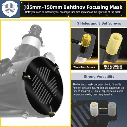 Alstar AccuFocus Electronic Telescope Focuser - Bundle with - Bahtinov Mask FM100mm Focusing Mask in Saudi Arabia