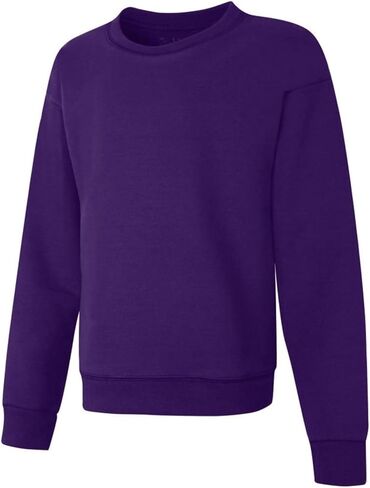 Hanes Girls EcoSmart Crewneck Sweatshirt, Soft Midweight Fleece Pullover for Girls in Saudi Arabia