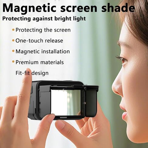 Magnetic Hood for Insta360 Ace Pro2 Screen Hood, Folding Sunshade Holder Protective Cover Accessories in Saudi Arabia