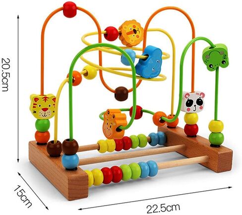 لعبة Maze Wooden Bead Maze التعليمية لتنمية تعلم الأطفال ، الفاكهة أ in Kuwait