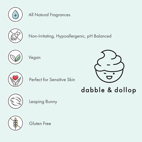 مجموعة غسول Dabble & Dollop ، ومستحضرات الفراولة ، وجوز الهند والفانيليا المعطرة للأطفال ، كلها طبيعية ، مصنوعة من الولايات المتحدة الأمريكية ، اختبارات أمراض جلدية ، خالية من القسوة وخالية من القسوة (مجموعة من 3) in Kuwait