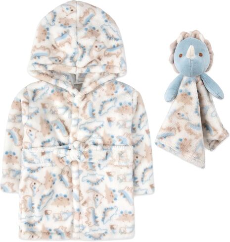 Baby Robe Set for Boys & Girls 0-9 Months - Hooded Robe & Lovey Gift Set in Kuwait