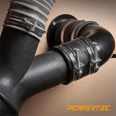 Powertec 2-1/2 بوصة مشبك خرطوم مزدوج الأسلاك مع الترباس ، 10 PK مشابك خرطوم قابلة للتعديل لمجمع الغبار ، خرطوم مجموعة الغبار وخرطوم تنفيس المجفف ، مشبك الأنابيب ، مشبك تروس الدودة ، 70263 (قد يختلف اللون) in Saudi Arabia