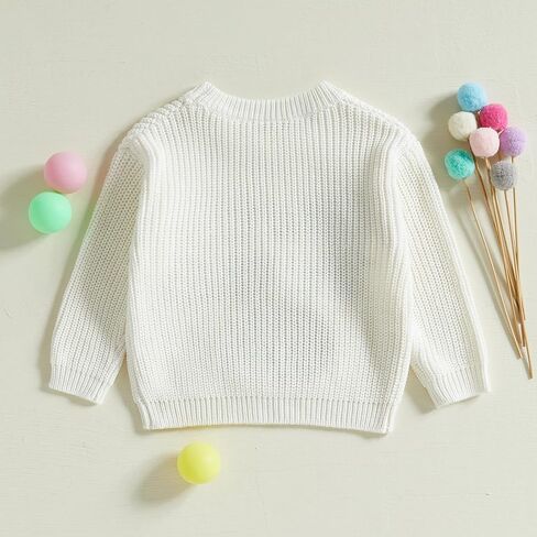 طفل طفل رضيع فتاة الجولف ملابس الجولف خطاب تطريز طويل الأكمام متماسكة السترة سقوط سقوط in Kuwait