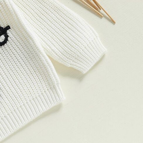 طفل طفل رضيع فتاة الجولف ملابس الجولف خطاب تطريز طويل الأكمام متماسكة السترة سقوط سقوط in Kuwait