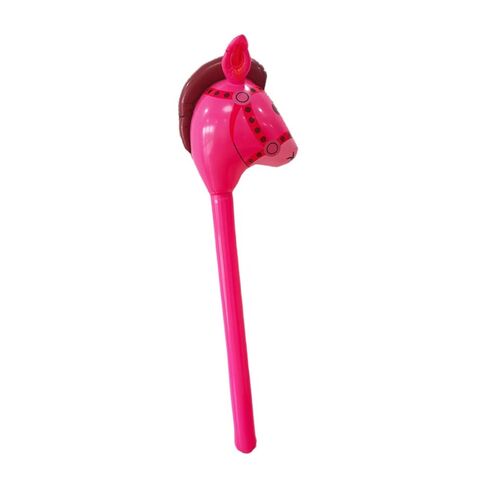 Horse Head Stick Toy, Fun Riding Prop for Birthday Events, Rose red in Kuwait