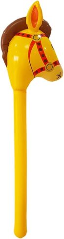 Horse Head Stick Toy, Fun Riding Prop for Birthday Events, Rose red in Kuwait