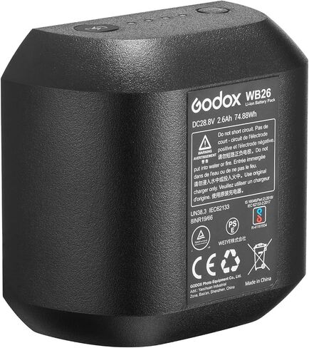 GODOX AD600 Pro II Battery Replacement, WB26 Rechargeable Battery Replacement Only Compatible with AD600Pro AD600Pro II Strobe Flash in Saudi Arabia