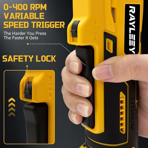 3/8" Cordless Ratchet Wrench for DEWALT 20V MAX Battery, 45 Ft-lbs(60 N.m) Power Electric Ratchet Tool Kit, Variable Speed Control, 7 Sockets, 1/4"Adapter & 3" Extension Bar (Tool Only) in Kuwait