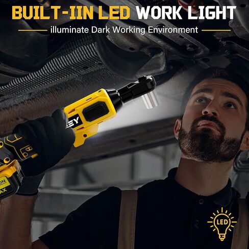 3/8" Cordless Ratchet Wrench for DEWALT 20V MAX Battery, 45 Ft-lbs(60 N.m) Power Electric Ratchet Tool Kit, Variable Speed Control, 7 Sockets, 1/4"Adapter & 3" Extension Bar (Tool Only) in Kuwait