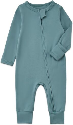 Aablexema 3-Pack Organic Cotton Baby Footless Pajamas with Mitten Cuffs, 2-Way Zipper Romper Sleepers in Kuwait