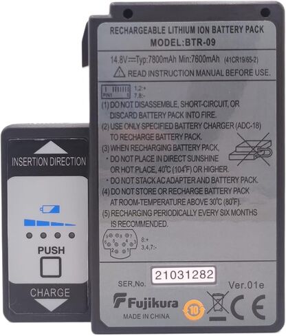 ✦［ حزمة من 1］ BTR-09 14.8V 7800MAH معاد شحنها مع شاحن لـ BTR-09 FUJIKURA FUSION SPLICER 19S 70S 80S FSM-70S ، FSM-80S ، FSM-70S+، FSM-70R in Saudi Arabia