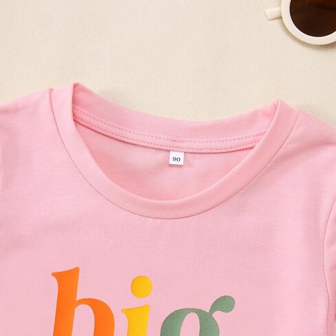 CM C & M WODRO القميص الشقيق الكبير للطفل الذي تم ترقيته إلى Big Sister Advercsivation T-Shirt Gifts Little Girls Stibling Outfits in Saudi Arabia