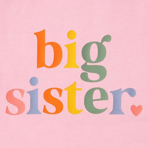 CM C & M WODRO القميص الشقيق الكبير للطفل الذي تم ترقيته إلى Big Sister Advercsivation T-Shirt Gifts Little Girls Stibling Outfits in Saudi Arabia