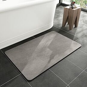 MontVoo -Bath Mat Rug Set-Rubber Non Slip Quick Dry Super Absorbent Thin Bathroom Rugs Fit Under Door-Washable Bathroom Floor Mats-Shower Rug for in Front of Bathtub,Shower Room,Sink