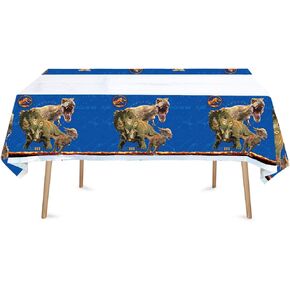 3 قطع من مستلزمات الحفلات الديناصورات الجوراسية حزمة مفارش المائدة البلاستيكية للأطفال الديناصورات الجوراسية ديكورات حفلات أعياد الميلاد مقاس 70 × 42.9 بوصة in Kuwait