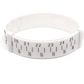 Bracelet Gauge Sizer,15-25cm Jewelry Measure Wrist Size Tool, Plastic Bracelet Measure Tool for Jewelry Size Bracelets Bangles(White) Jewelry Making Tools and Accessories