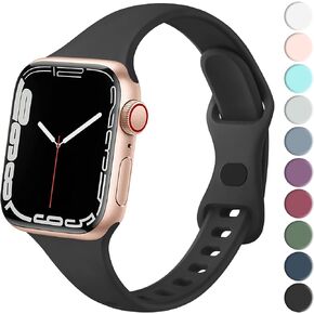 Meliya Band for Apple Watch Kids Bands Series 9 8 SE 7 6 5 4 3 2 1 45/41/40/44/38/42mm Boys Girls Soft Replacement Silicone Band for iWatch