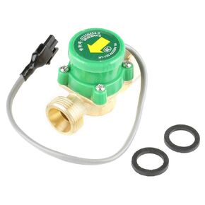 Pump Flow Switch, HT-120 AC220V 1A G3/4"-3/4" Thread Water Pump Flow Sensor Switch Used in The Domestic Tap Water Pressure in The Low Water Pressure Range