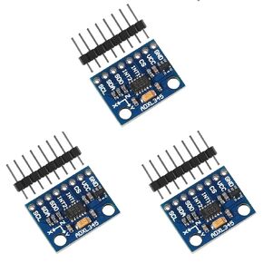 3PCS GY-291 ADXL345 3-Axis Digital Acceleration of Gravity Tilt Module IIC/SPI Transmission for Arduino (3pcs)