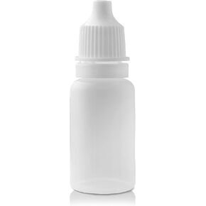 5 PCS 10ml Plastic Dropper Bottle - Squeezable Eye Dropper Bottles - Refillable Mini Dropper Bottles with Srew Cap - Ideal for Essence, Oil