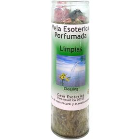 Cleansing-Palm Wax Spiritual Intention Spell Candle-[Green] | Vela CASA ESOTERICA PERFUMADA- (LIMPIAS)
