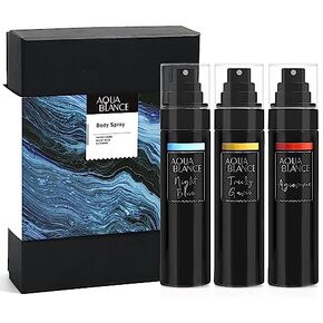 Body Spray for Men, Pack of 3, Each 3.4 Fl Oz, Total 10.2 Fl Oz, Deodorant for Men Refreshing Fragrance Mist