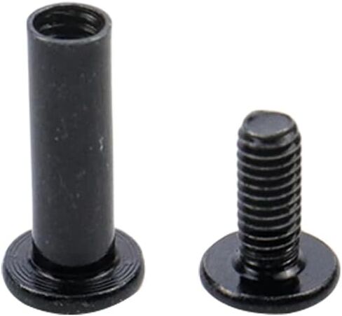 20-Pack M6×8mm Binding Screws Stainless Steel Barrel Nuts and Bolts Screw Rivets with 1Pcs Allen Wrench for Furniture Bed Belt Buckle Leather Binding Bolts in Saudi Arabia