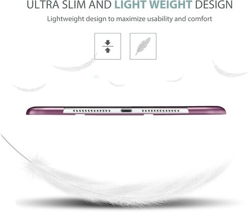 Smart Case for iPad Mini 1 2 3(Model: A1432 A1454 A1455 A1489 A1490 A1491 A1599 A1600), Slim Lightweight Stand Cover with Translucent Frosted Back Support Auto Sleep/Wake –Navy Blue in Kuwait