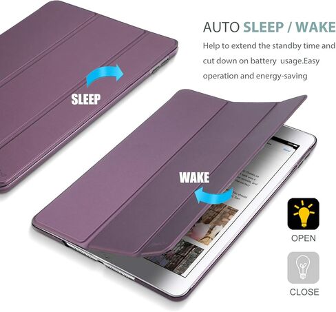 Smart Case for iPad Mini 1 2 3(Model: A1432 A1454 A1455 A1489 A1490 A1491 A1599 A1600), Slim Lightweight Stand Cover with Translucent Frosted Back Support Auto Sleep/Wake –Navy Blue in Kuwait