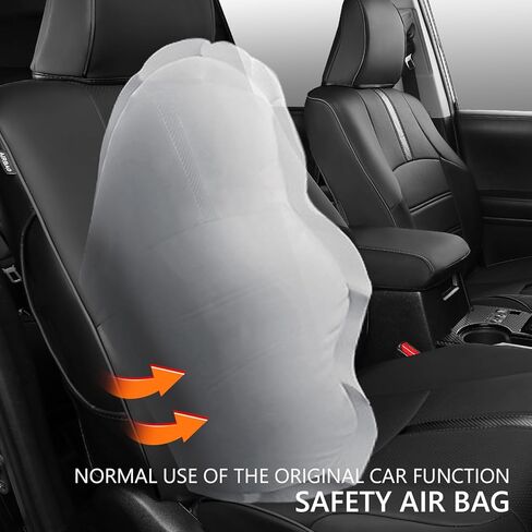 PTYYDS Seat Covers Compatible with 2011-2024 Toyota 4Runner Seat Covers 2-Row Leather Covers Replacement for 2011-2024 Toyota 4Runner Accessories(2-Row,5 Seats Model ONLY,Full Set,Black) in Kuwait