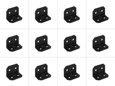 Simpson Strong Tie APVA6 Outdoor Accents® Avant Collection™ ZMAX®, Black Powder-Coated 90° Angle for 6X, 12-Pack in Saudi Arabia
