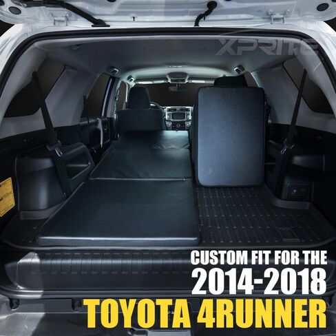 Xprite Tail Cargo Mattress Portable Premium Bed Padding Foldable Camping Sleeping Pad Compatible with 2014 2015 2016 2017 2018 2019 Toyota 4Runner, 2009 and up Subaru Forester & Outback - Black in Saudi Arabia