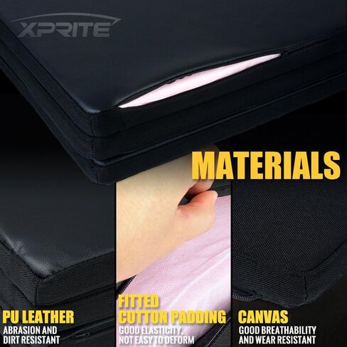Xprite Tail Cargo Mattress Portable Premium Bed Padding Foldable Camping Sleeping Pad Compatible with 2014 2015 2016 2017 2018 2019 Toyota 4Runner, 2009 and up Subaru Forester & Outback - Black in Saudi Arabia