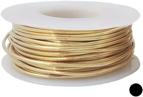10 Gauge, Jeweler's Brass Wire, Red Brass, Round, Dead Soft, CDA #230 Alloy Jewelry Grade Made in USA - 5FT by CRAFT WIRE in Kuwait
