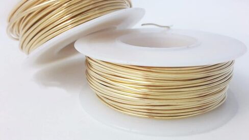 10 Gauge, Jeweler's Brass Wire, Red Brass, Round, Dead Soft, CDA #230 Alloy Jewelry Grade Made in USA - 5FT by CRAFT WIRE in Kuwait