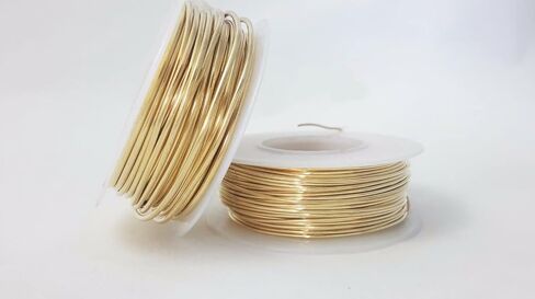 10 Gauge, Jeweler's Brass Wire, Red Brass, Round, Dead Soft, CDA #230 Alloy Jewelry Grade Made in USA - 5FT by CRAFT WIRE in Kuwait