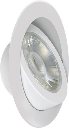 مصابيح LED كهربائية مقاس 6 بوصات من Feit Electric قابلة للتعديل مع صندوق J مدمج، ما يعادل 65 وات، قابلة للتعتيم، 5CCT أبيض قابل للاختيار، 90 CRI، 850 لومن، 4 عبوات، LEDR6XT/ADJ/6WYCA/4 in Kuwait