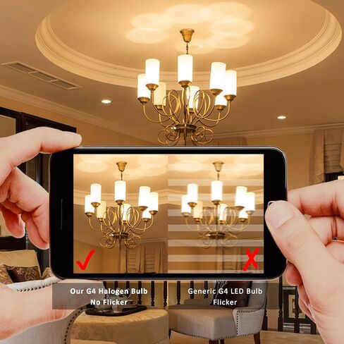 G4 Halogen Light Bulbs 20W 12V Clear Capsule 2 Pin Lamp Bulb Halogen Pin Base Warm White 2700K Dimmable, Bi-Pin G4 Base for Cooker Hood, Crystal Chandeliers, Bathroom, 10 Pack in Saudi Arabia