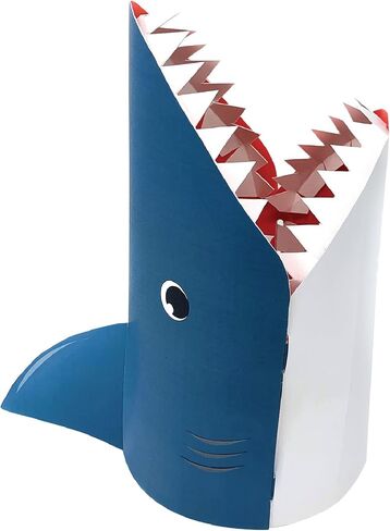 PTI Group Valentines Day DIY Card Collector Mailbox for Kids for Classroom Exchange - Shark, Multi-Color, (PG01537) in Saudi Arabia