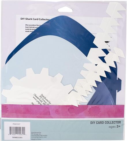 PTI Group Valentines Day DIY Card Collector Mailbox for Kids for Classroom Exchange - Shark, Multi-Color, (PG01537) in Saudi Arabia