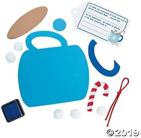 Hot Cocoa Thumbprint Ornament Craft Kits - Crafts for Kids and Fun Home Activities - Makes 12 in Saudi Arabia